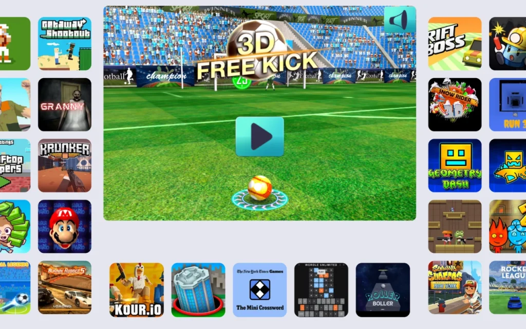 play the 3d free kick